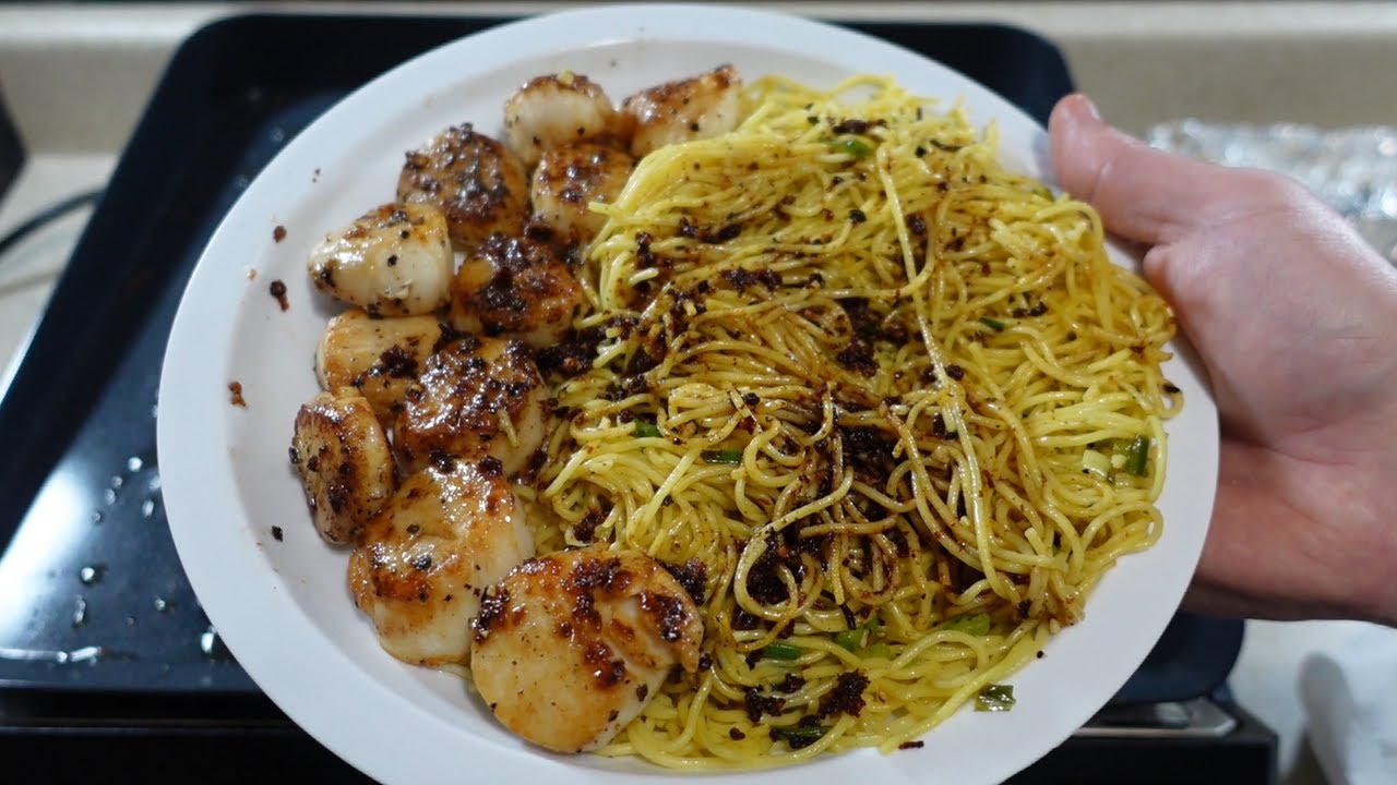 Seared Scallops On The Blackstone ESeries Electric Griddle YouTube