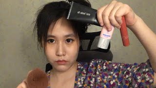 ASMR Thai/ไทย Fast Boss does Fast Makeup เจ้านายแต่งหน้าให้อย่างไวสุดขีด (Mouth Sounds)