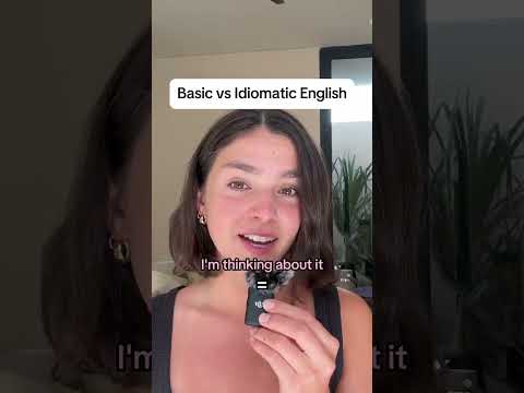 Basic vs Idiomatic English (Speak like a Native). #teaching #learnenglish