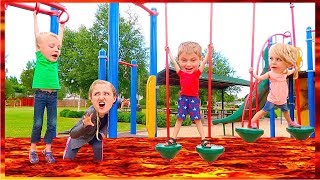 The Floor Is LAVA! With Lava MONSTER! At The Park!