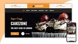 How To Make Responsive Cake Shop Website Using HTML CSS and JavaScript | Cake website design screenshot 5