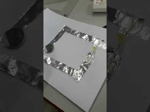 circuito elétrico com papel alumínio