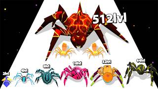 INSECTS RUN AND EVOLVE - Insects Max Level Gameplay (Level Up Spider Evolution Runner) Android iOS!