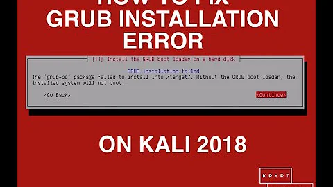 How to Install Kali 2018 as a VM with Network Mirror and Grub Boot Loader