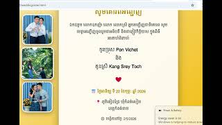 Build a small wedding web use  html css java script using gpt for detail