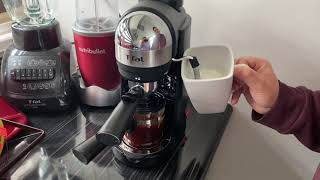Capuchino en cafetera T fal - YouTube