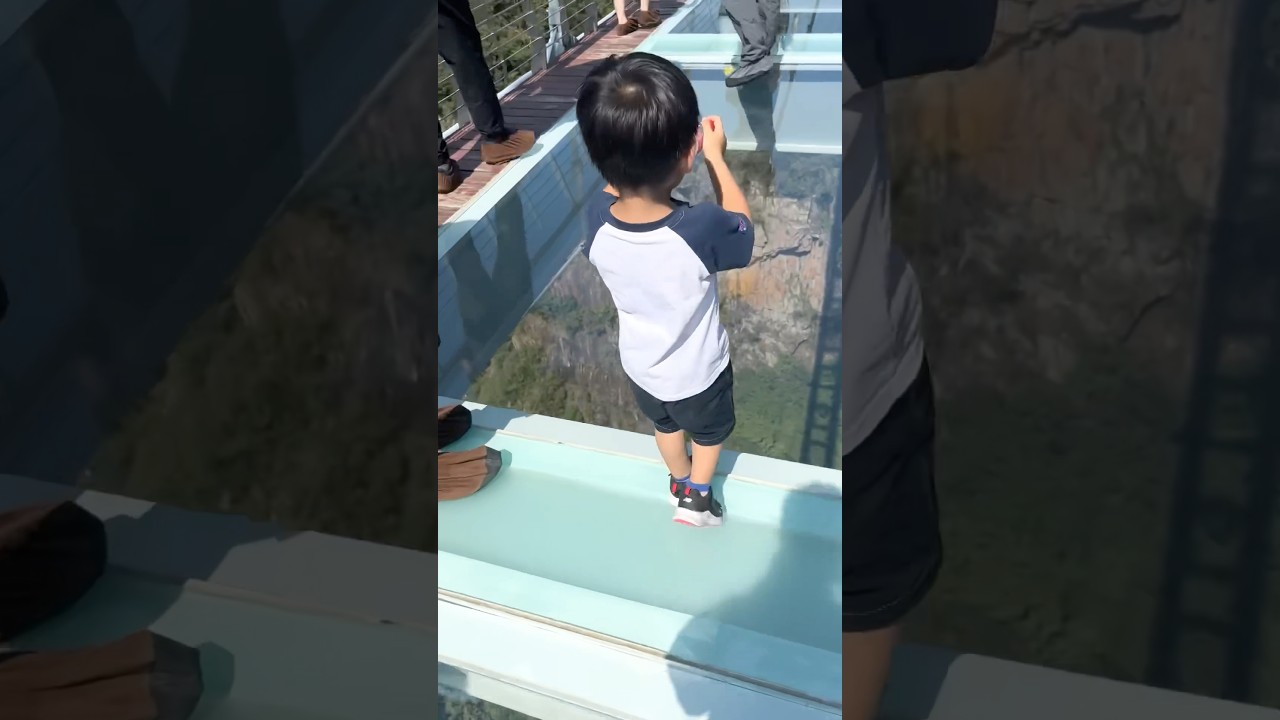 Funny bridge walking challenge 