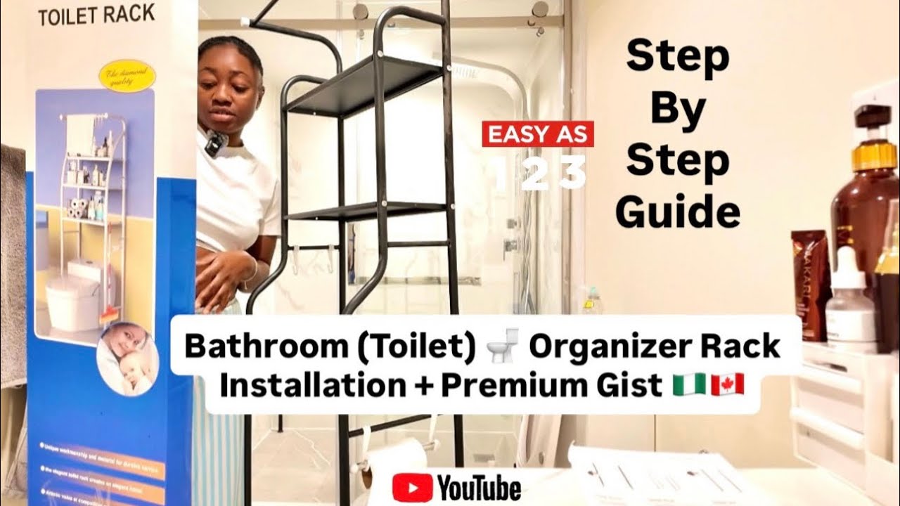 Bathroom (Toilet) Organizer Rack + Premium Gist 🇨🇦🇳🇬