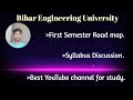 Syllabus Discussion | First semester road map | Best YouTube channel for study | #bihar_engineering