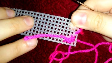 Starting a plastic canvas project