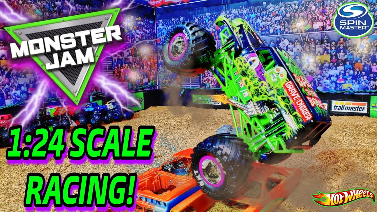 MONSTER JAM RACING With 1 24 Scale Diecast Monster Trucks YouTube MONSTER JAM RACING With 1 24 Scale Diecast Monster Trucks YouTube