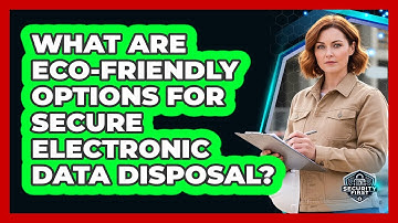 What Are Eco-friendly Options For Secure Electronic Data Disposal? - SecurityFirstCorp.com