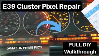 Fixing my E39 Instrument Cluster LCD Pixels at Home! E39 M5 Wagon Build Pt 22