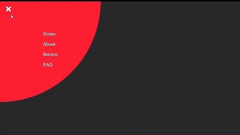 Hamburger Menu using pure css no javascript