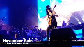 NOVEMBER RAIN - GUNS N ROSES LIVE GBK JAKARTA INDONESIA 2018 (HD/HQ)