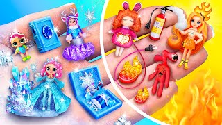 Hot vs Cold Doll \/ 10 Miniature Dolls for LOL Surprise