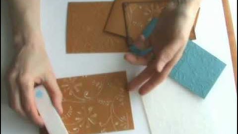How to Use Cuttlebug Embossing Folders
