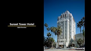 A quick overview of the Sunset Tower Hotel and the deluxe king suite in West Hollywood, CA