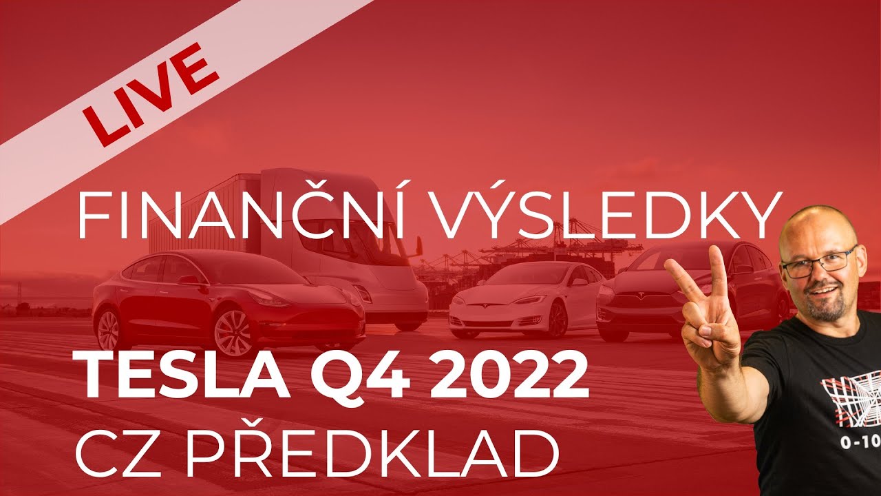 TESLA Q4 2022 FINANČNÍ VÝSLEDKY kompletní překlad | LIVE - YouTube