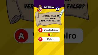 Verdadeiro ou falso bíblico! #quiz #verdadeirooufalso #biblia screenshot 1