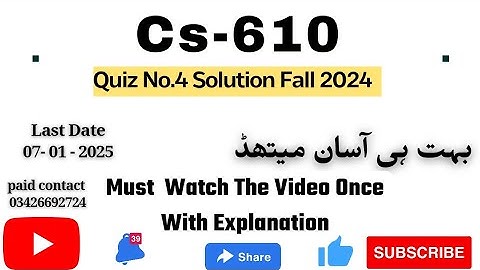 CS610 - Computer Networks (Quiz no 4 (Graded Quiz)) 💯 percent verified Answers