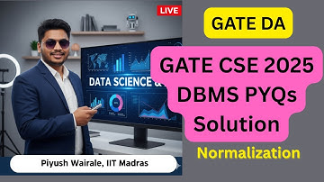 GATE CSE 2025 PYQs-oplossing | DBMS-normalisatie Q46 | #gateda #gatecse