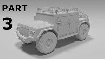 Truck 3 Blender 3D Model - Speed Modeling - Part3