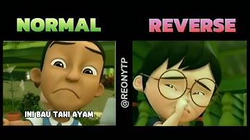 Anak Pokok - Upin Ipin Video Reverse (reverse+subtitle) #reonytp