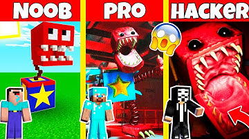 PROJECT POPPY PLAYTIME TRAILER BOXY BOO HOUSE BUILD CHALLENGE - NOOB vs PRO vs HACKER / Animation