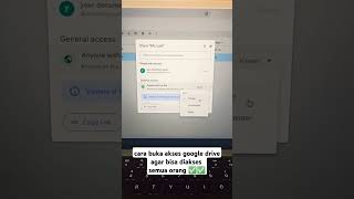 cara buka akses google drive agar bisa diakses semua orang ✅✅✅ #tutorial #googledrive #google