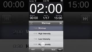 Seconds Interval Timer iPhone - Creating a High Intensity Interval Training (HIIT) timer screenshot 5