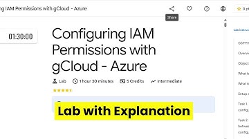 Configuring IAM Permissions with gCloud - Azure | GCP Lab with Explanation