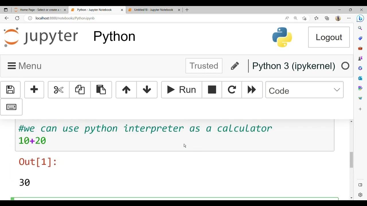 Python as calculator - YouTube