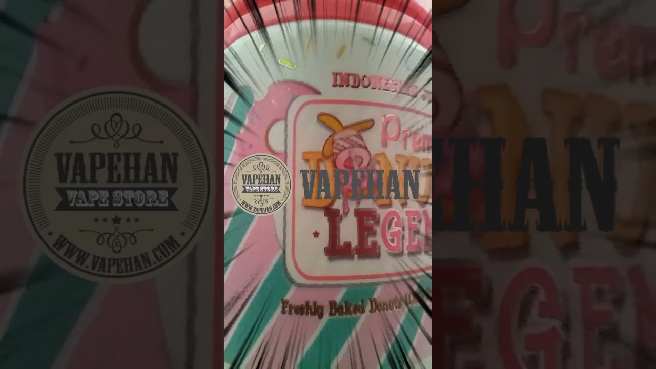 Vapehan PREMIUM DONUTS LEGEND STRAWBERRY 60ML PREMIUM LIQUID LOKAL 9mg 