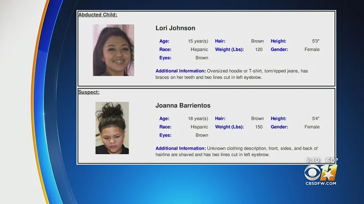 Amber Alert Issued For Missing 15-Year-Old Lori Jo...