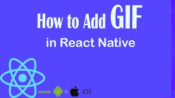 How to Add GIF in react native | lottie | 2021 |react native by TechWithYasir