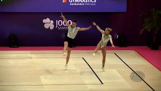 Bulgaria 1 (BUL) - 2022 Aerobic Worlds, Guimaraes (POR) - Mixed Pair Qualifications