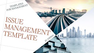 Create Issue Management Template | Project Management Templates