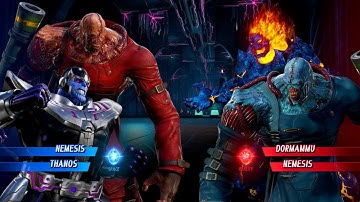 RED NEMESIS & BLACK THANOS VS DORMAMMU & BLUE NEMESIS - Marvel vs Capcom Infinite Super Hard Ai