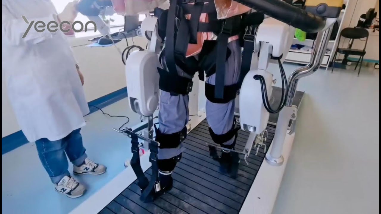 Yeecon Gait robot A3 for Rehabilitation Training - YouTube