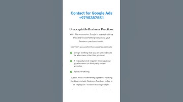 Unacceptable Business Practices Google Ads
