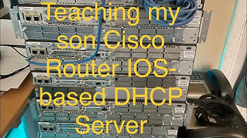 Cisco Router IOS-based DHCP Server - teaching my son @aarontechtalk
