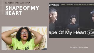 (FIRST TIME REACTION) Barsena, Karina, Simgala- Shape of my heart- Reaction Video!
