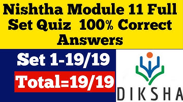 Nishtha Module 11 Answers ||Nishtha Module 11 Quiz Answers ||Module 11 Answers