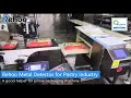 Automatic horizontal packing inkjet printer metal detector system pastry  cookies  frozen food