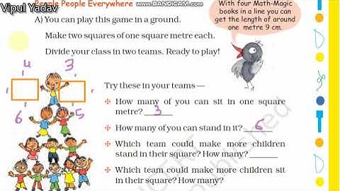 MATHEMATICS CLASS-5 CHAPTER-11 AREA AND ITS BOUNDARY PAGE NO-150 AND 151
