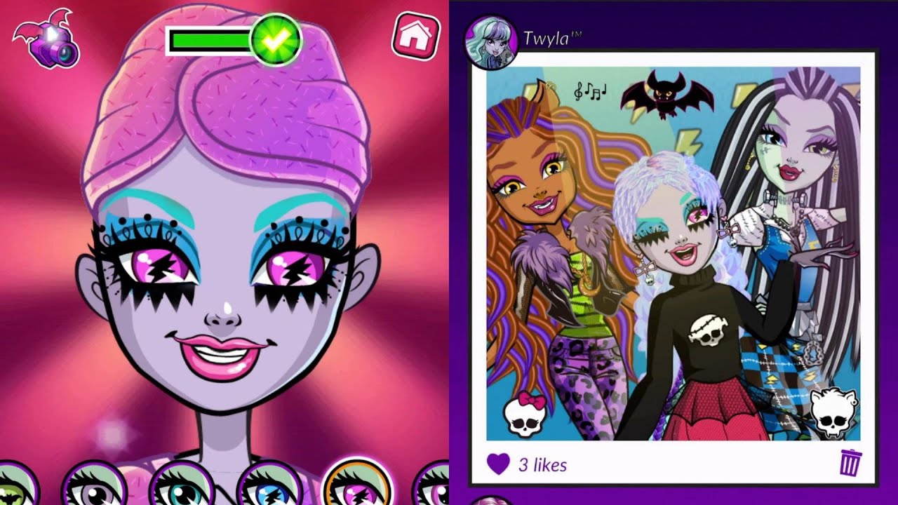 Monster High Beauty Shop - fashionista Monster makeover - Play Makeup &  Dress Up Games #1-Draculaura - YouTube
