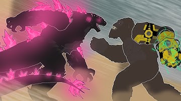 Godzilla evolved Vs Kong beast glove /stick nodes animation/#animation#godzillaxkongthenewempire