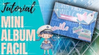MINI ALBUM FACIL  TUTORIAL DE SCRAPBOOK