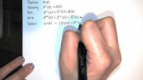 37. Differentiation and Antidifferentiation of Vector Functions - Part 3 - Motion, and Integration